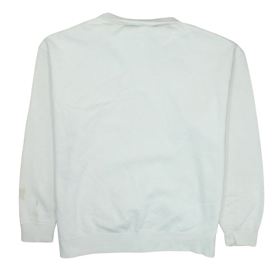 Mens UK Size S Nike White Henley Sweatshirt
