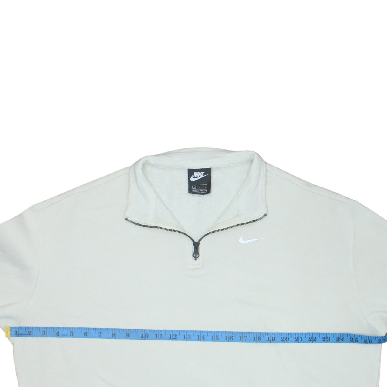 Mens UK Size S Nike White Henley Sweatshirt