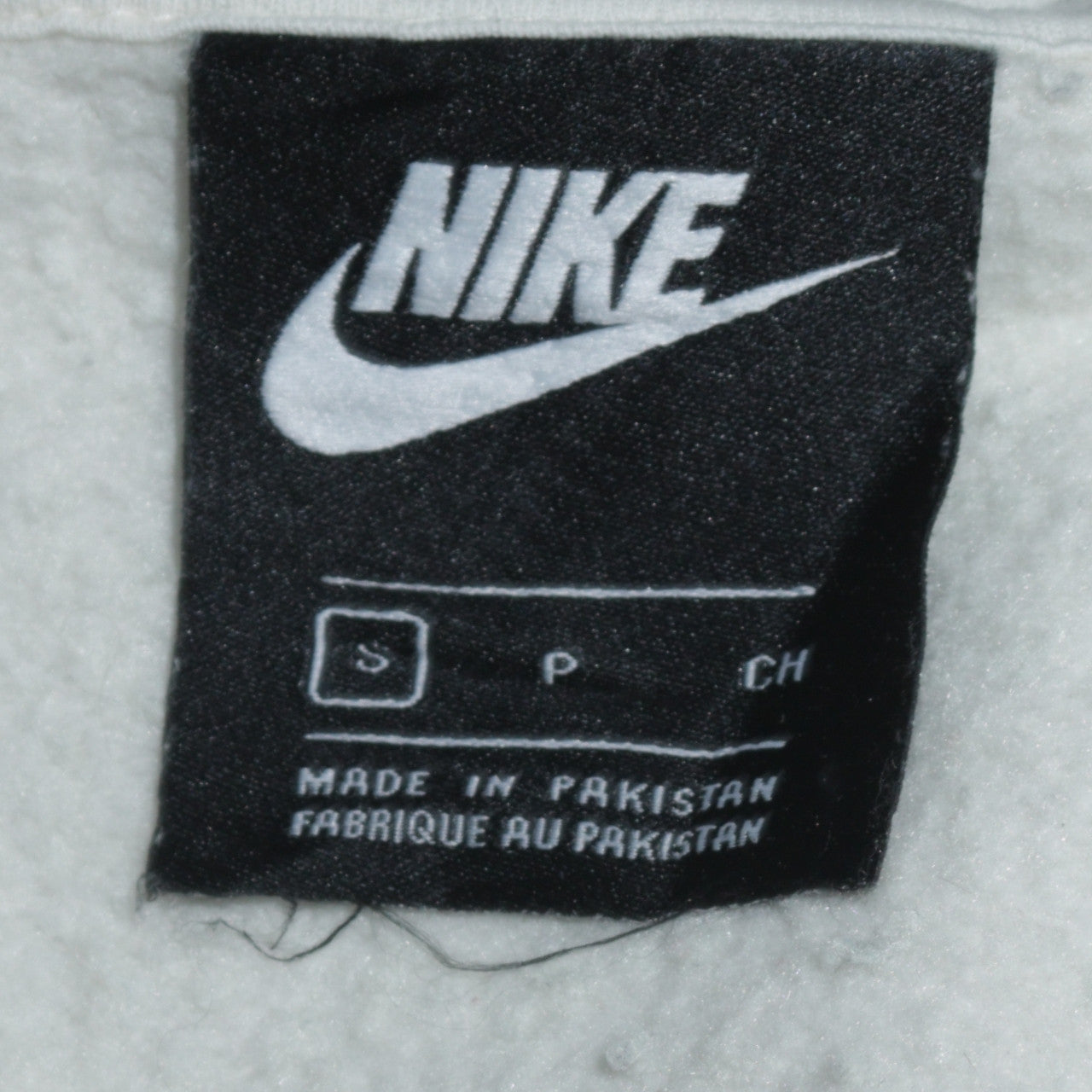 Mens UK Size S Nike White Henley Sweatshirt