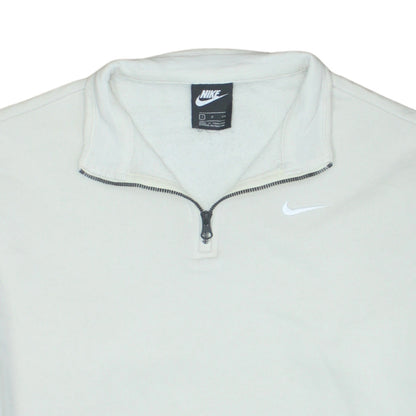 Mens UK Size S Nike White Henley Sweatshirt