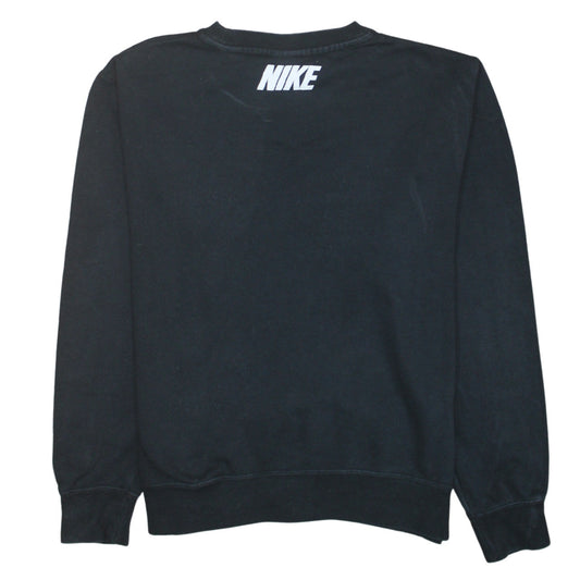 Womens UK Size M Nike Black Pullover Sweatshirt