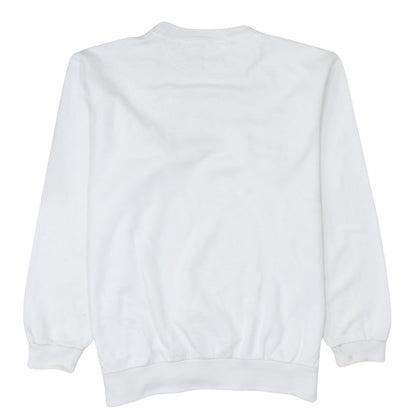 Mens UK Size L Champion White Pullover Sweatshirt