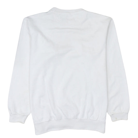 Mens UK Size L Champion White Pullover Sweatshirt