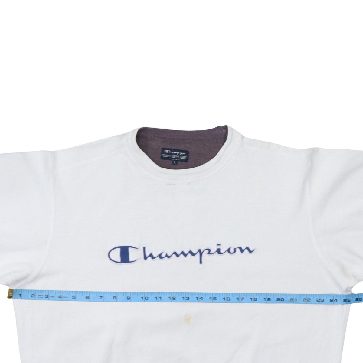 Mens UK Size L Champion White Pullover Sweatshirt