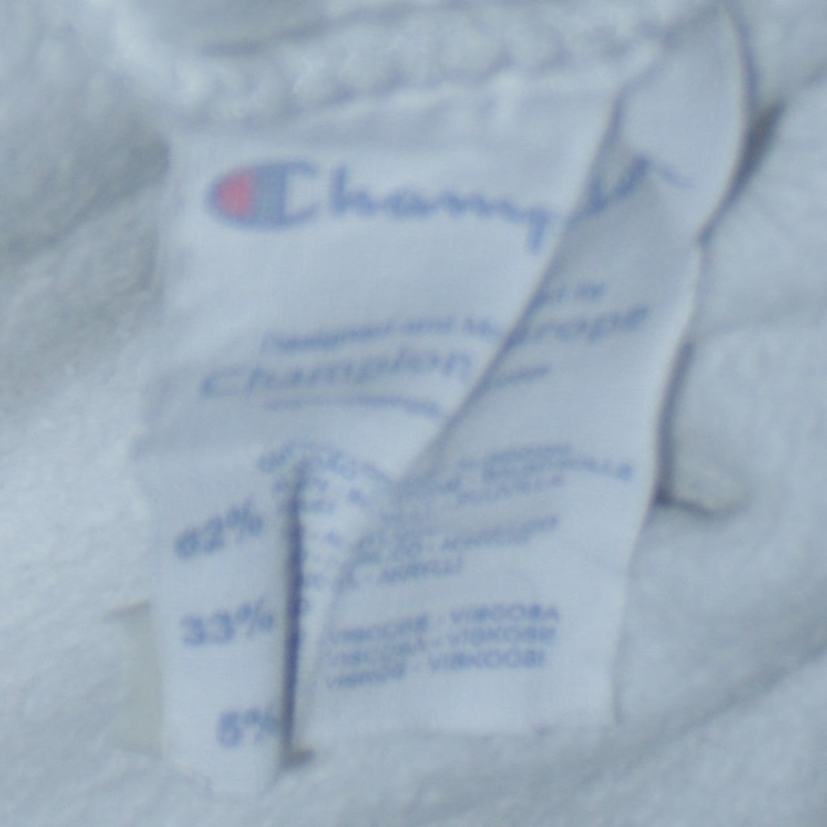 Mens UK Size L Champion White Pullover Sweatshirt