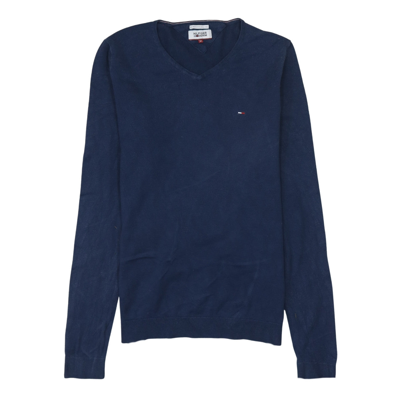 Mens UK Size M Tommy Hilfiger Blue Pullover Jumper