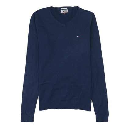 Mens UK Size M Tommy Hilfiger Blue Pullover Jumper