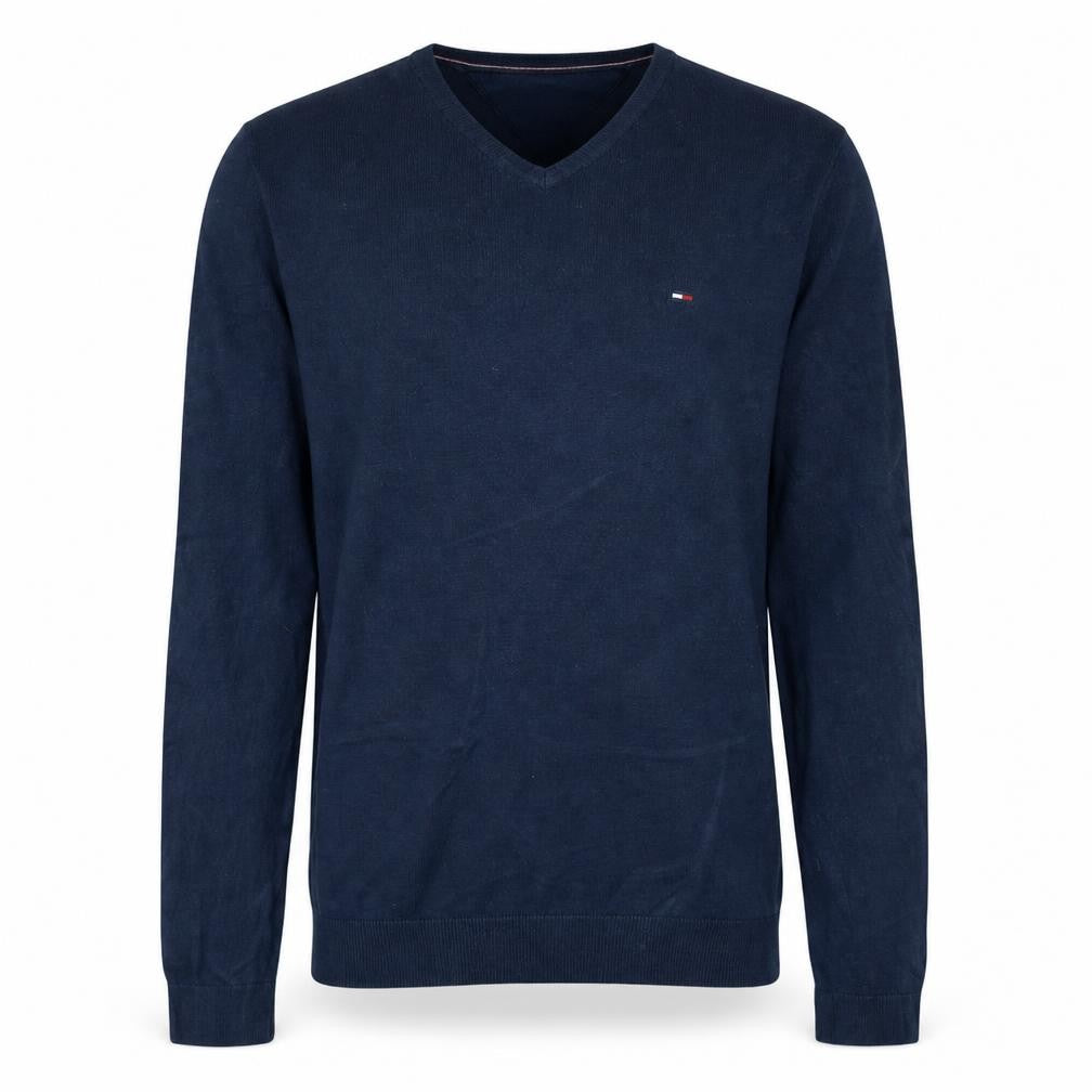 Mens UK Size M Tommy Hilfiger Blue Pullover Jumper