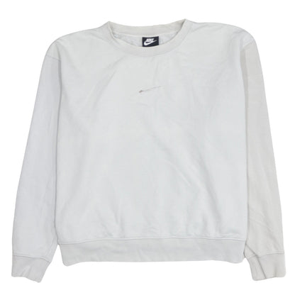 Womens UK Size L Nike White Pullover Sweatshirt