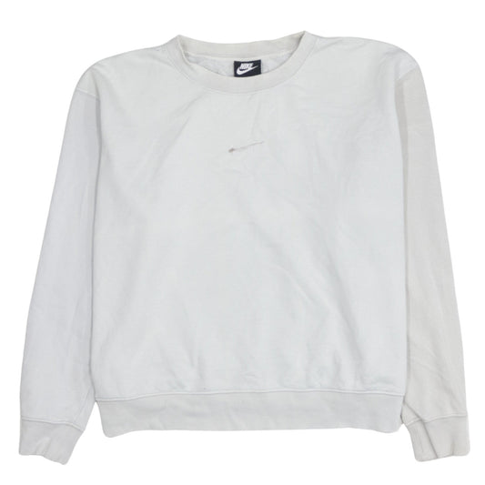 Womens UK Size L Nike White Pullover Sweatshirt