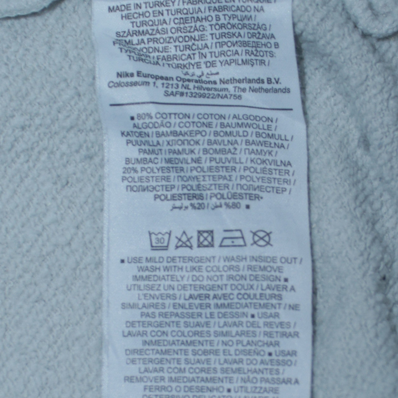 Womens UK Size L Nike White Pullover Sweatshirt