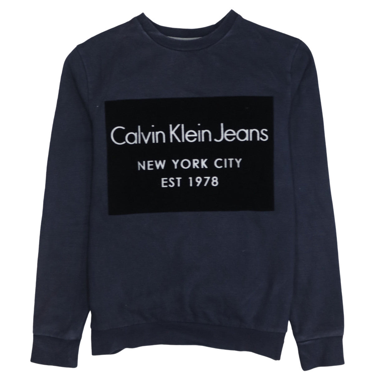 Mens UK Size XS Calvin Klein Blue Pullover Sweatshirt