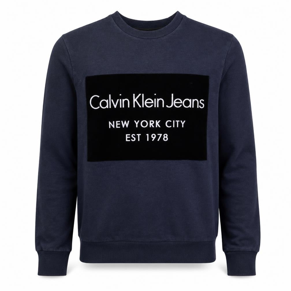 Mens UK Size XS Calvin Klein Blue Pullover Sweatshirt