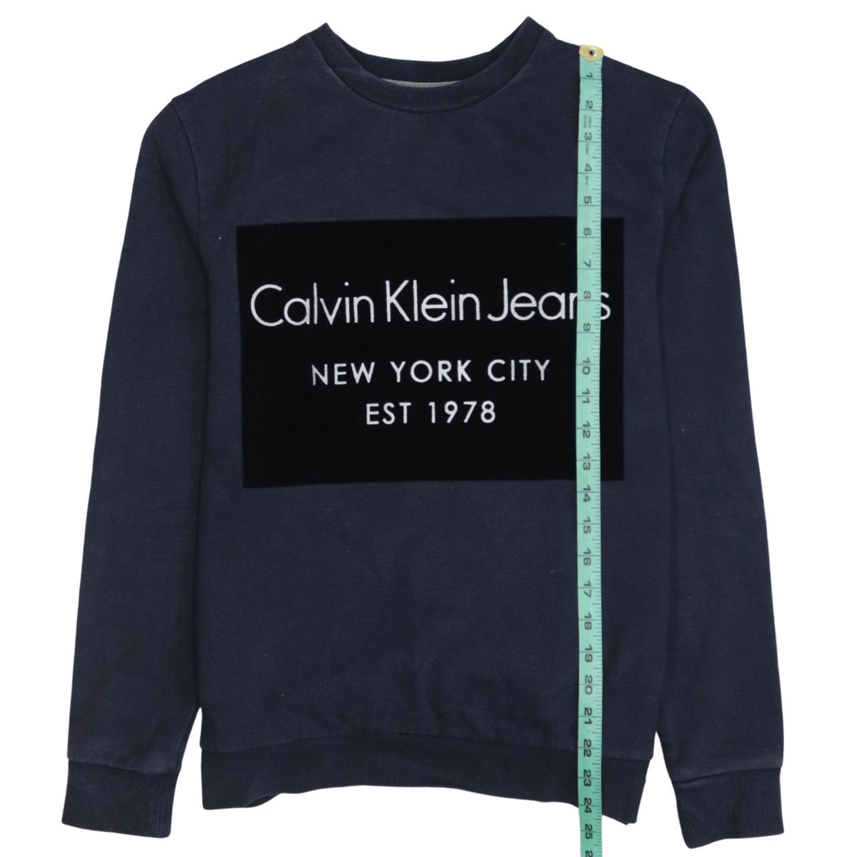 Mens UK Size XS Calvin Klein Blue Pullover Sweatshirt