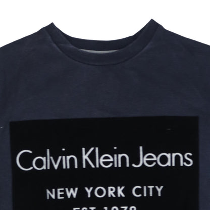 Mens UK Size XS Calvin Klein Blue Pullover Sweatshirt