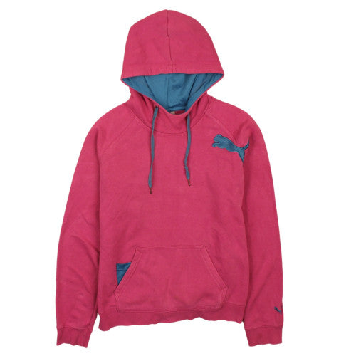 Womens UK Size 12 PUMA Pink Pullover Hoodie