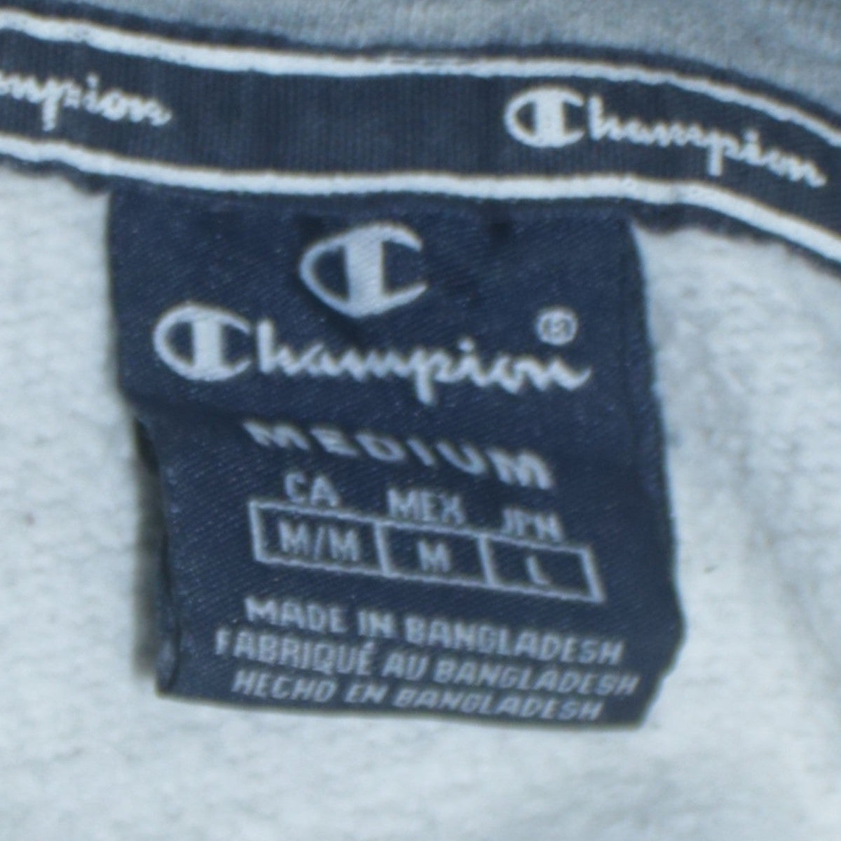 Mens UK Size M Champion Grey Pullover Hoodie