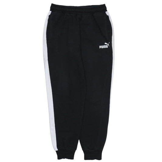 Mens UK Size M PUMA Regular Fit Jogger Black Trousers