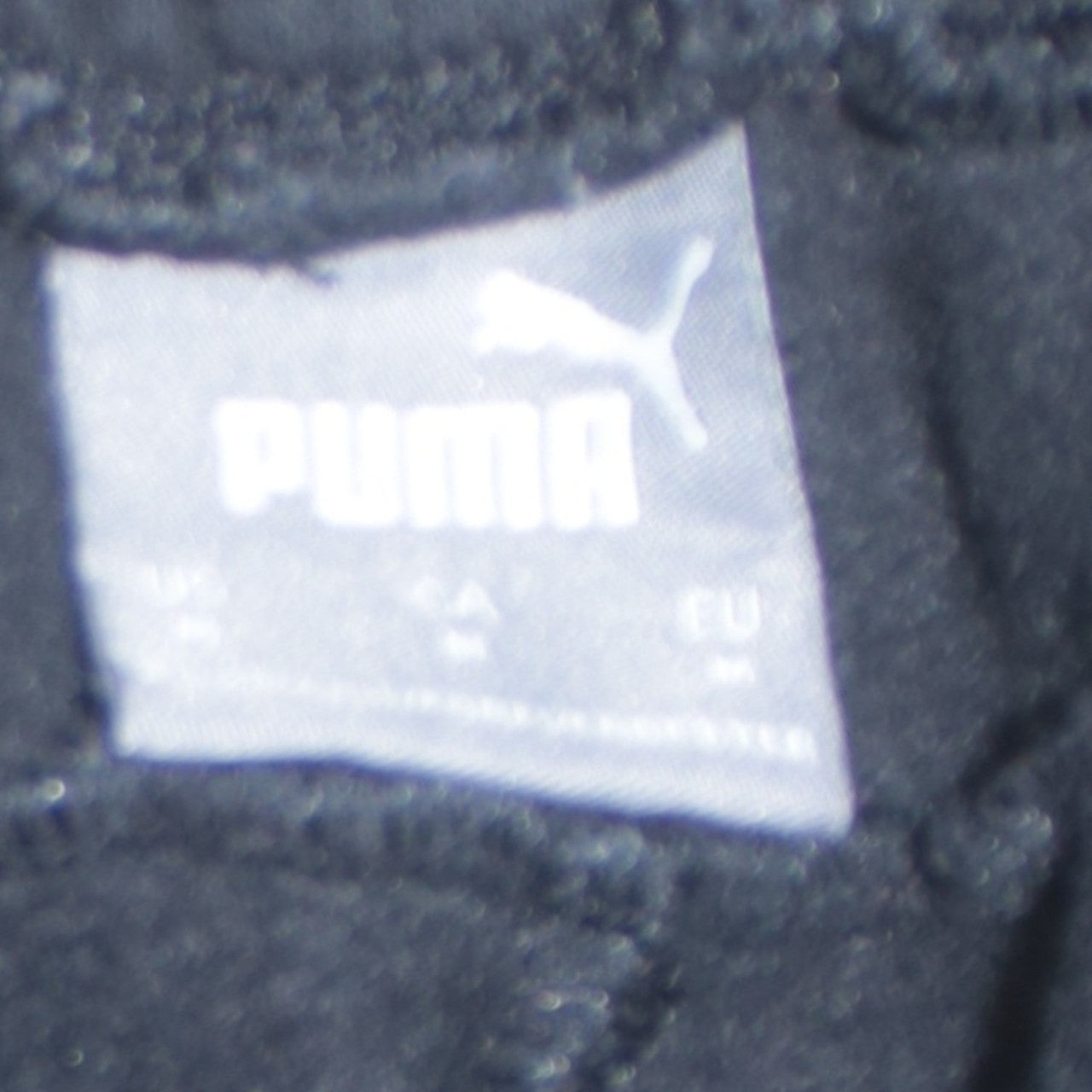 Mens UK Size M PUMA Regular Fit Jogger Black Trousers