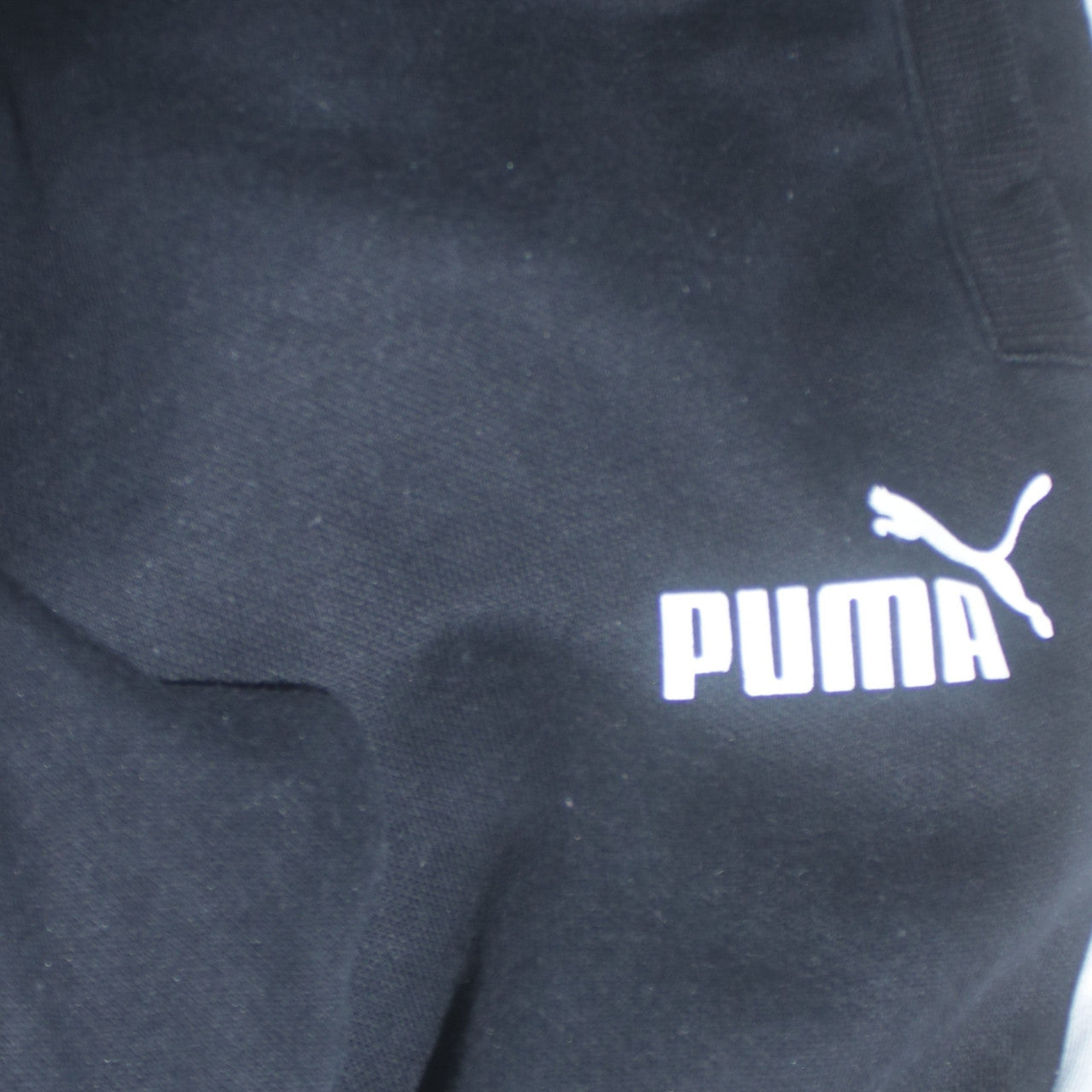 Mens UK Size M PUMA Regular Fit Jogger Black Trousers