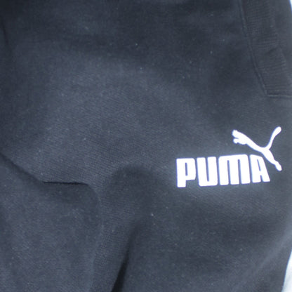 Mens UK Size M PUMA Regular Fit Jogger Black Trousers