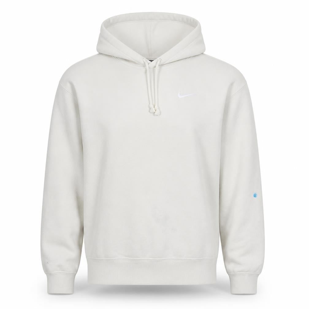Mens UK Size M Nike White Pullover Hoodie