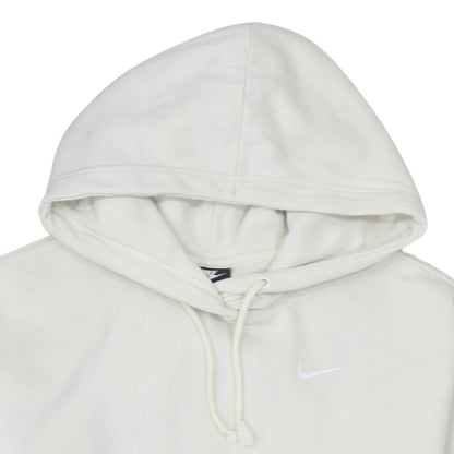 Mens UK Size M Nike White Pullover Hoodie