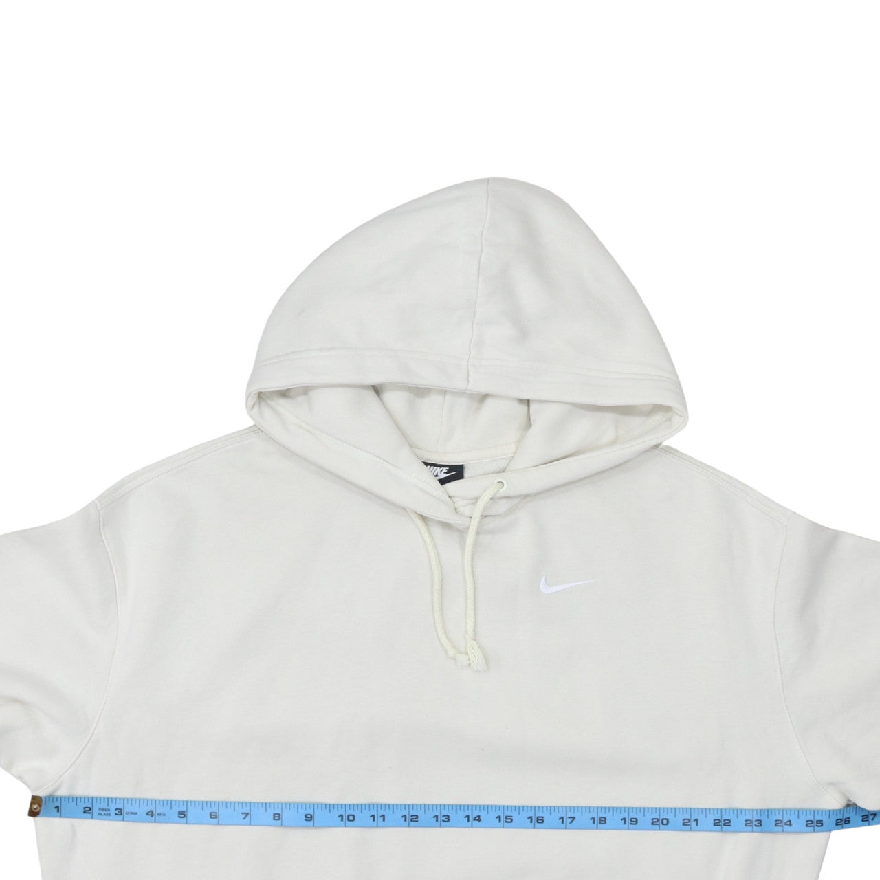 Mens UK Size M Nike White Pullover Hoodie