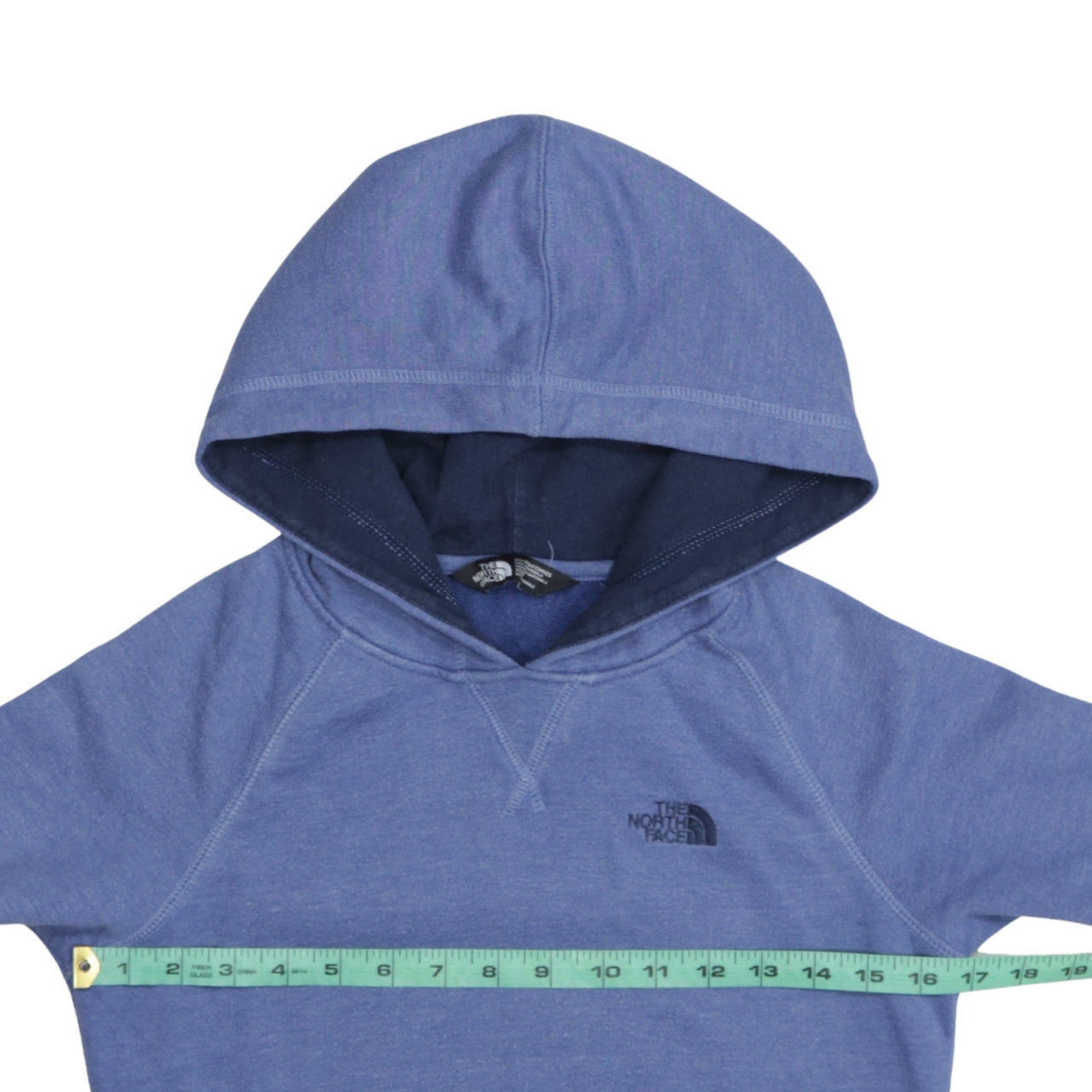 Womens UK Size XS The North Face Blue Pullover Hoodie
