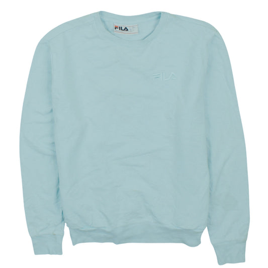 Womens UK Size S FILA Blue Pullover Sweatshirt