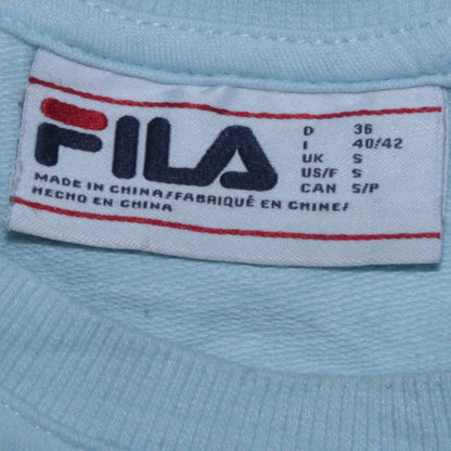 Womens UK Size S FILA Blue Pullover Sweatshirt