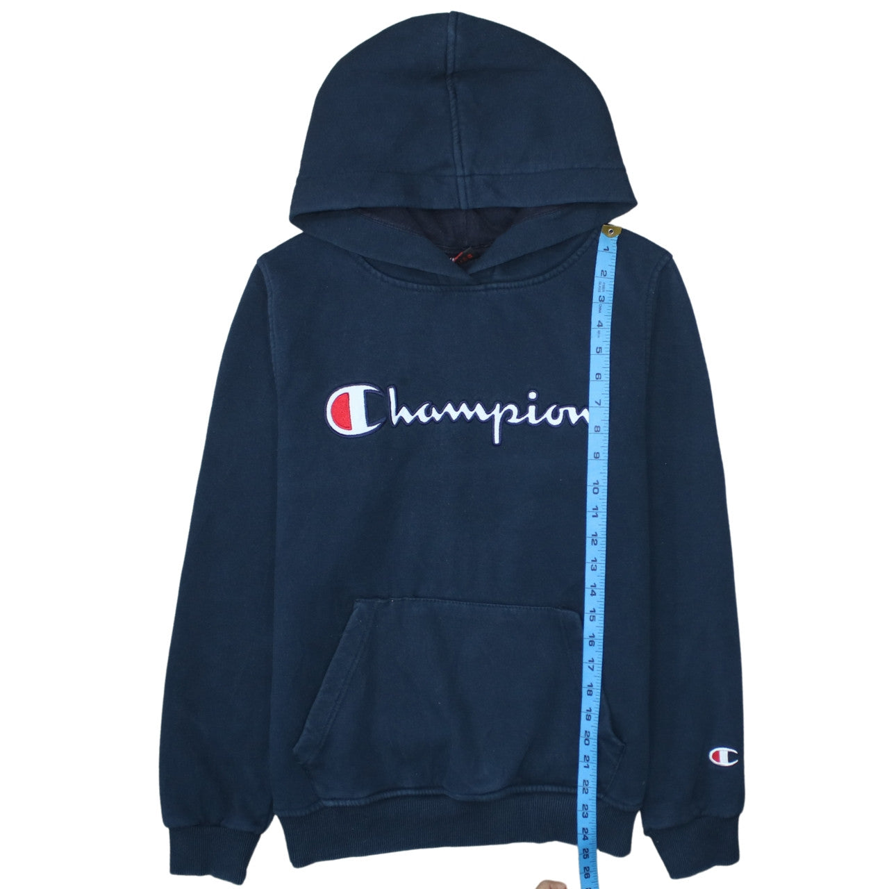 Teens UK Size M Champion Blue Pullover Hoodie