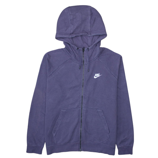 Womens UK Size L Nike Purple Full Zip Hoodie