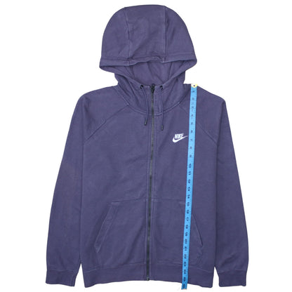 Womens UK Size L Nike Purple Full Zip Hoodie