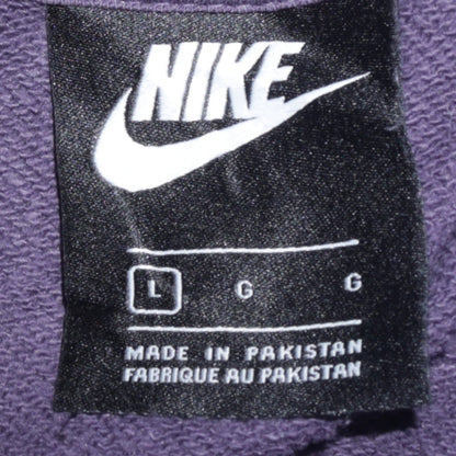 Womens UK Size L Nike Purple Full Zip Hoodie