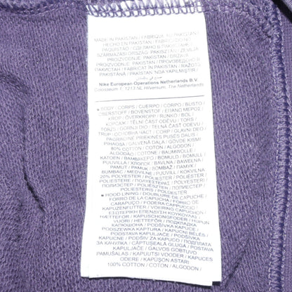 Womens UK Size L Nike Purple Full Zip Hoodie
