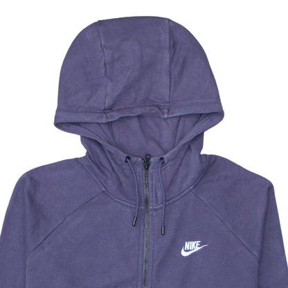 Womens UK Size L Nike Purple Full Zip Hoodie