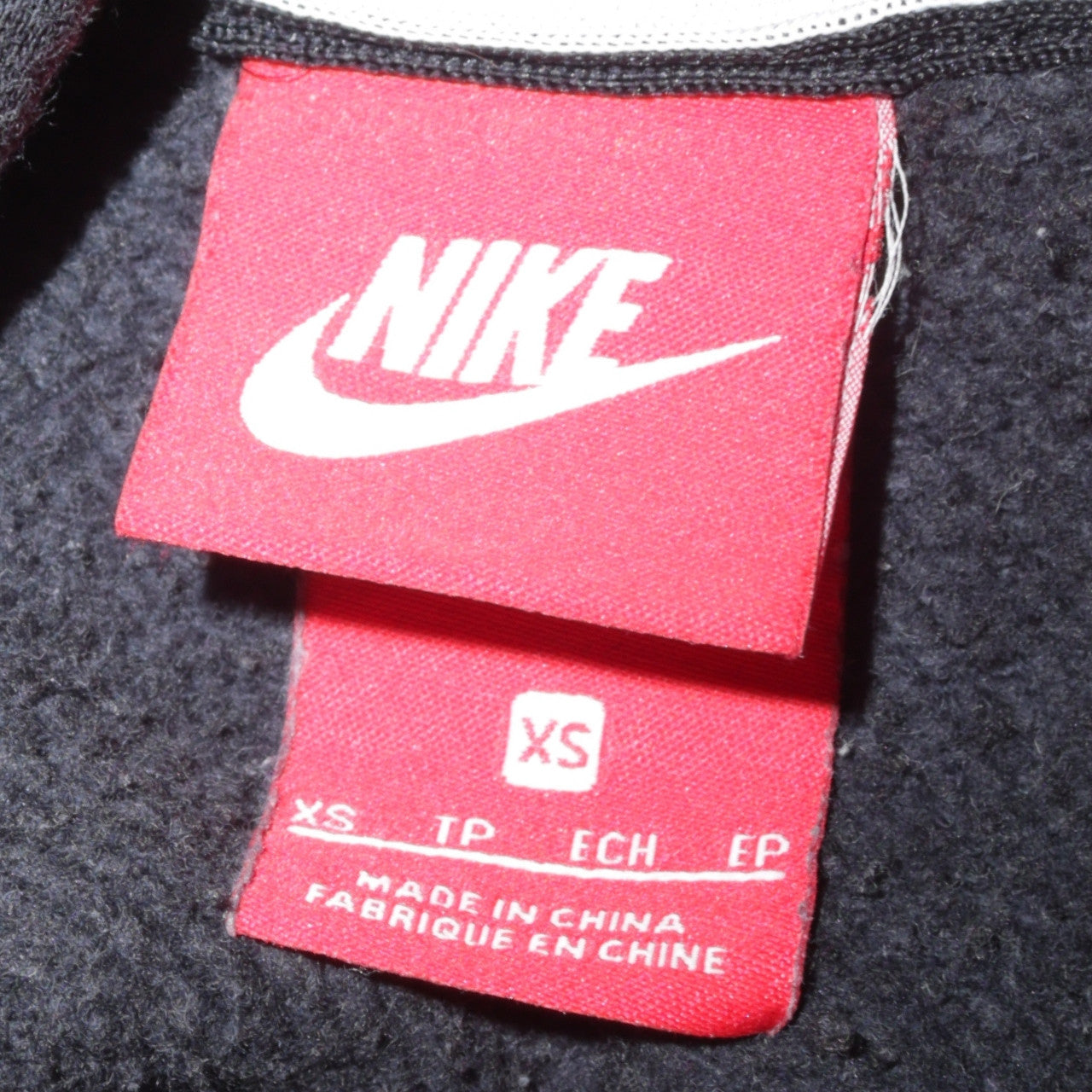 Womens UK Size XS Nike Black Full Zip Hoodie