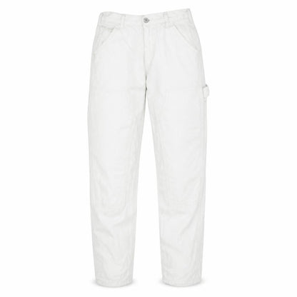 J. Galt Women's White Cargo Jeans Size S Relaxed Fit Cotton