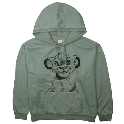 Womens UK Size XL Disney Green Pullover Hoodie