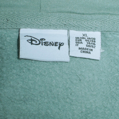 Womens UK Size XL Disney Green Pullover Hoodie