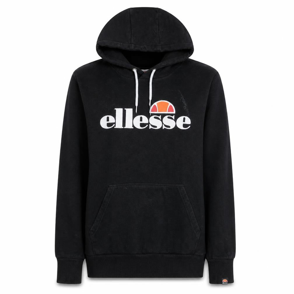 Womens UK Size M ellesse Black Pullover Hoodie