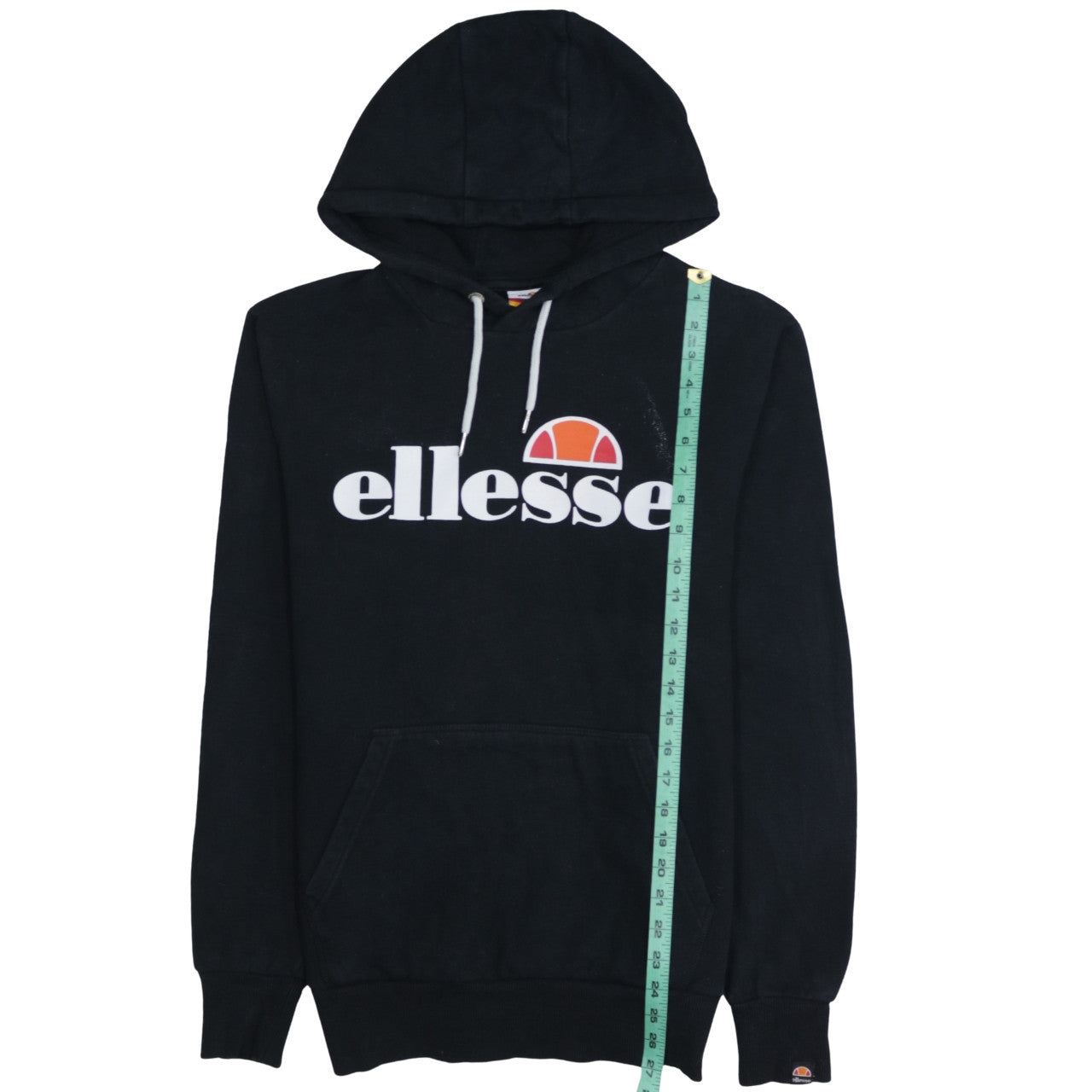 Womens UK Size M ellesse Black Pullover Hoodie