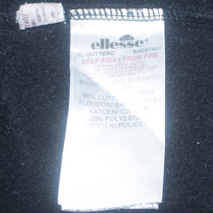 Womens UK Size M ellesse Black Pullover Hoodie