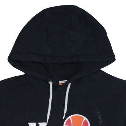 Womens UK Size M ellesse Black Pullover Hoodie
