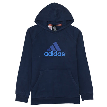 Boys UK Size 15-16 Years adidas Blue Pullover Hoodie