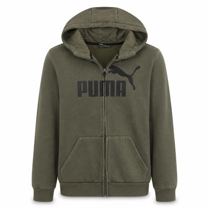 Mens UK Size S PUMA Green Full Zip Hoodie