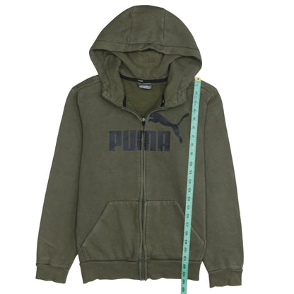 Mens UK Size S PUMA Green Full Zip Hoodie