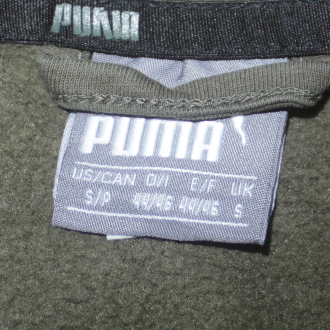 Mens UK Size S PUMA Green Full Zip Hoodie