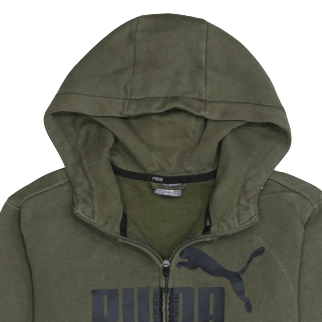 Mens UK Size S PUMA Green Full Zip Hoodie